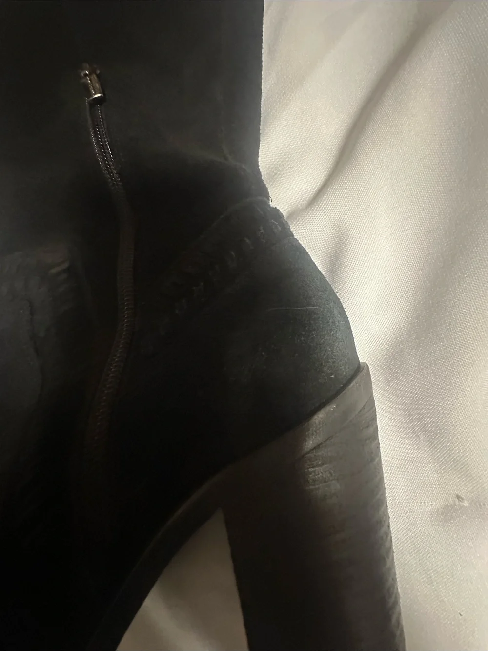 Vince Camuto Madolee Womens Black leather Over-the-Knee Block Heel Boots size 9